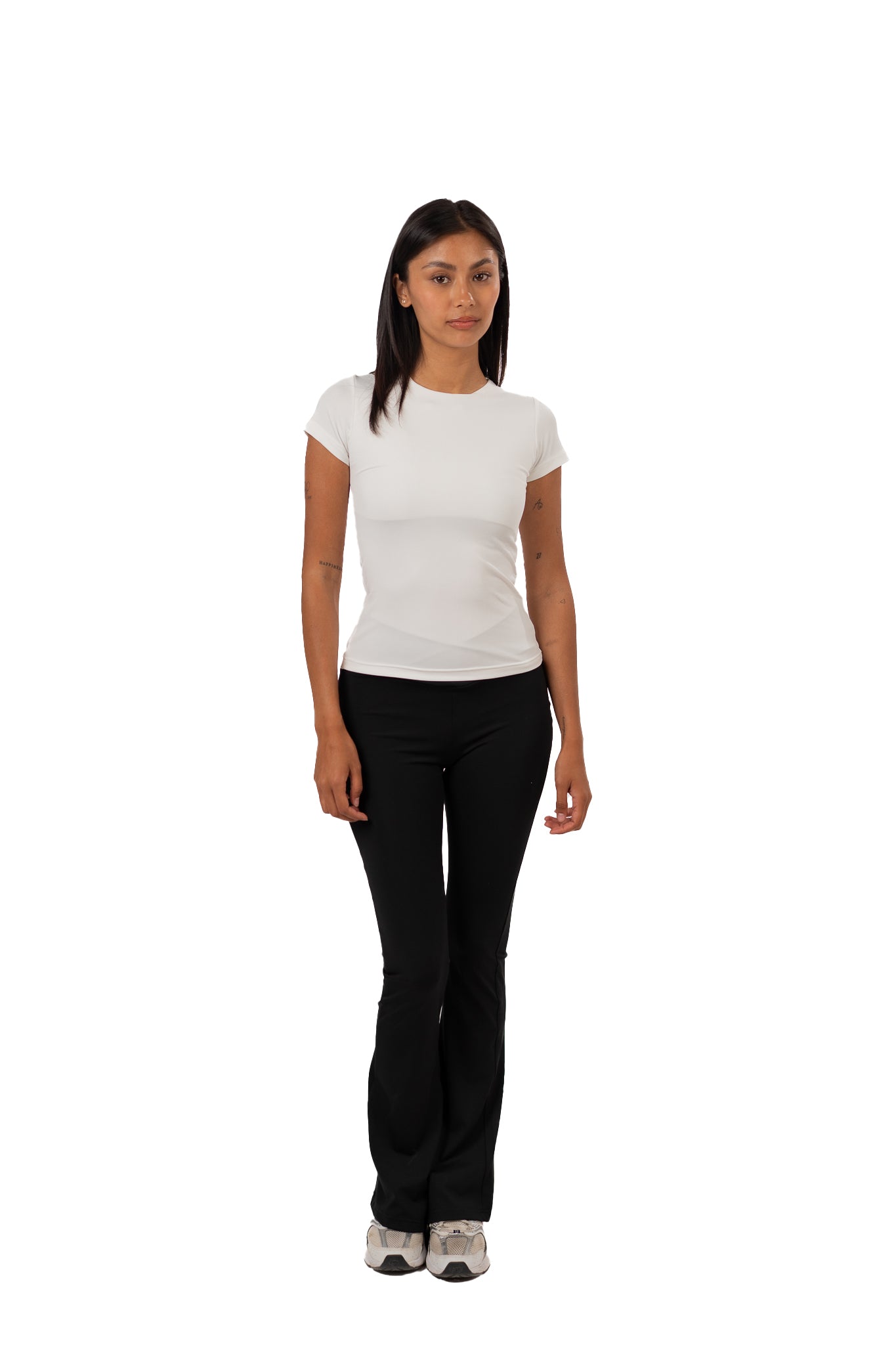 CROSS WAIST FLARED YOGA PANTS