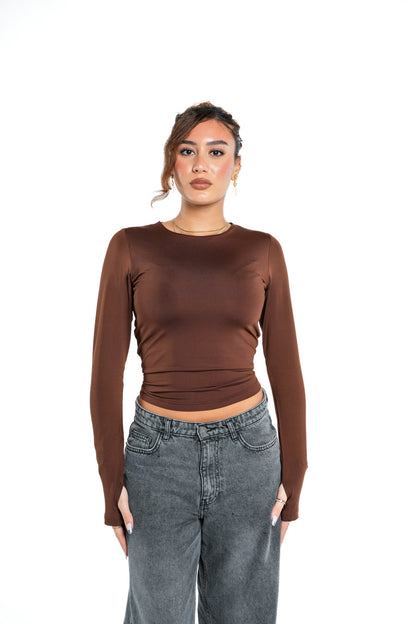 LONG SLEEVE CONTOURING BASIC TOP