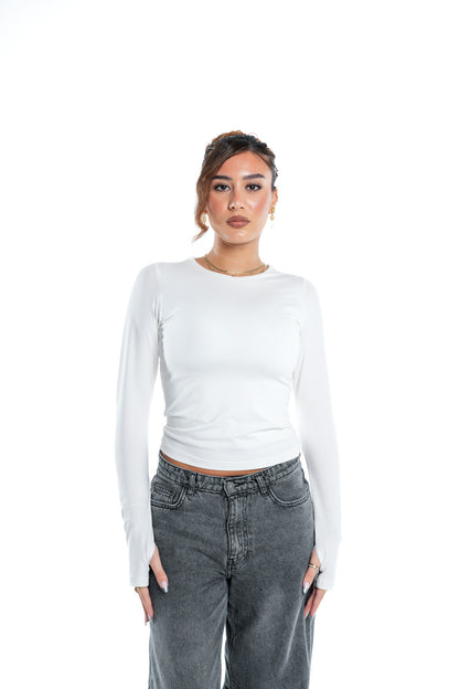 LONG SLEEVE CONTOURING BASIC TOP