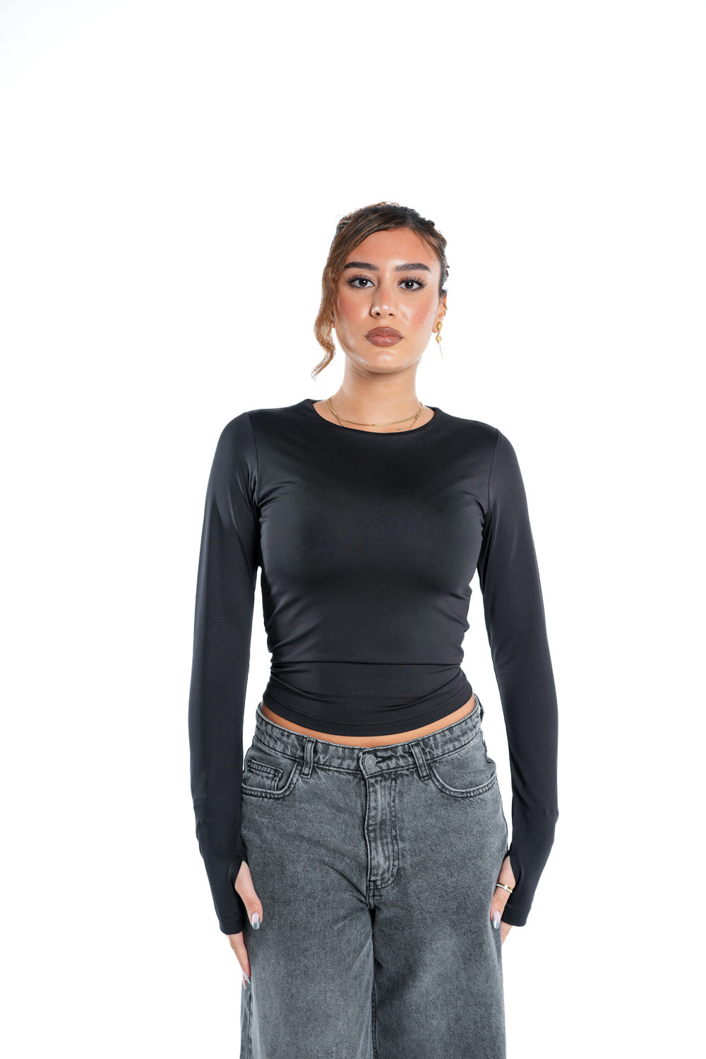 LONG SLEEVE CONTOURING BASIC TOP