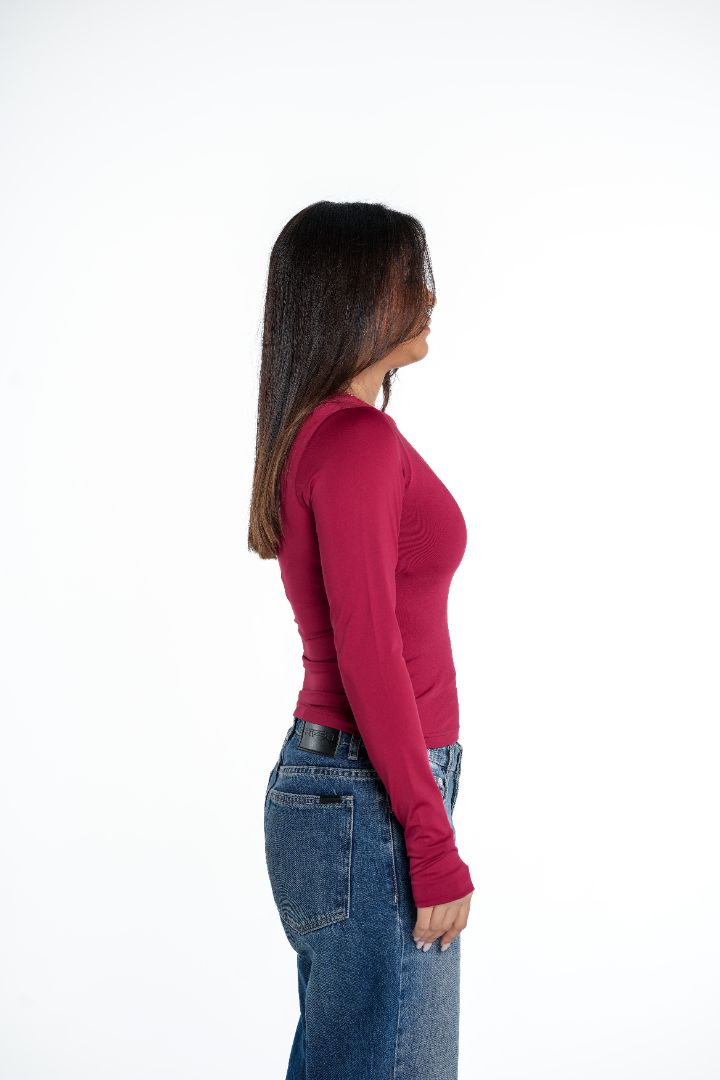 LONG SLEEVE CONTOURING BASIC TOP