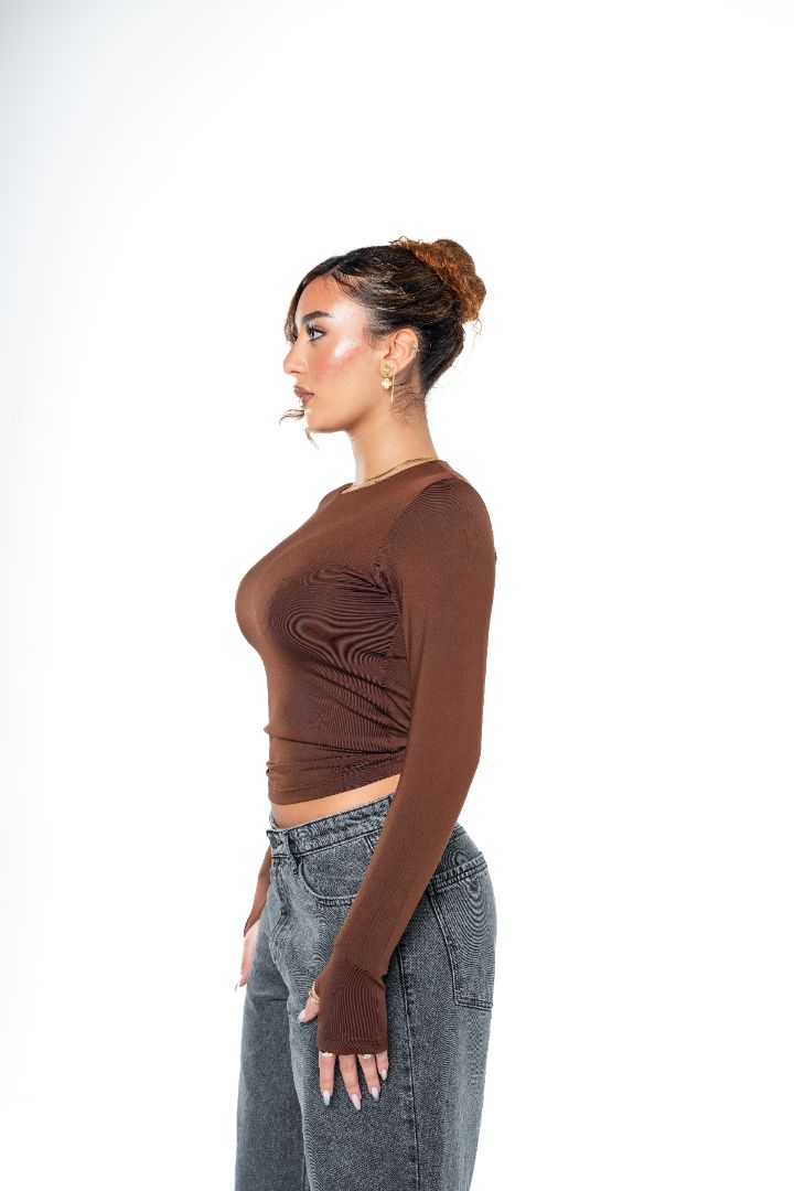 LONG SLEEVE CONTOURING BASIC TOP