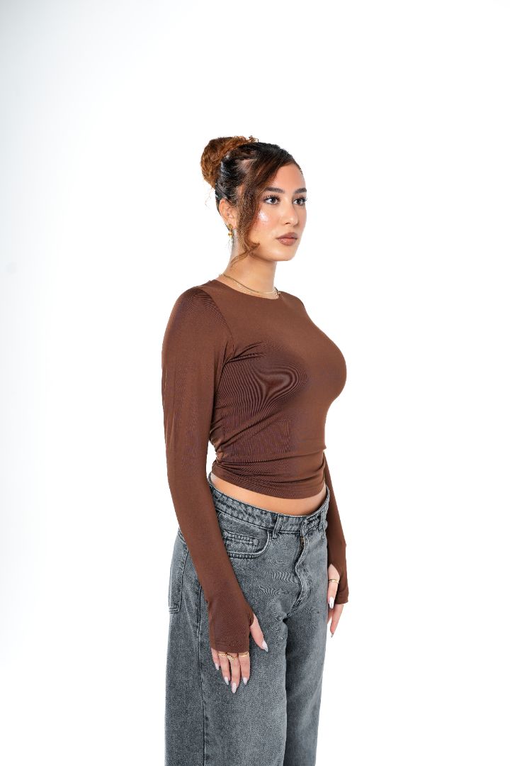 LONG SLEEVE CONTOURING BASIC TOP