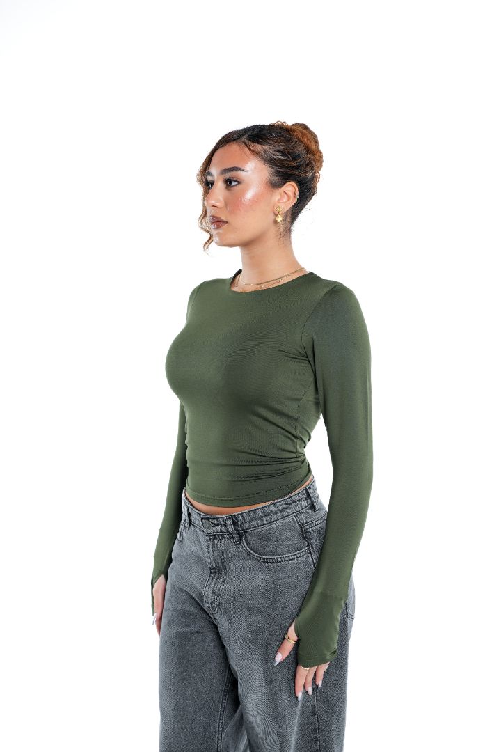 LONG SLEEVE CONTOURING BASIC TOP