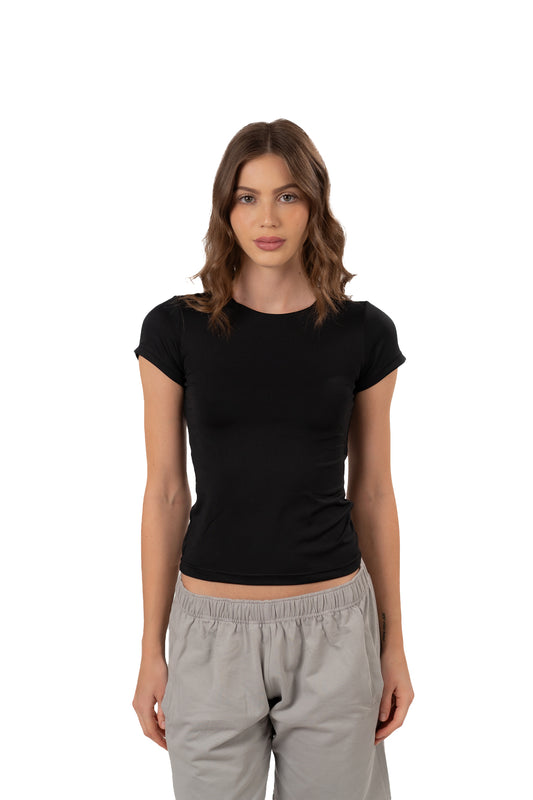 SHORT SLEEVE CONTOURING TOP