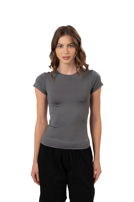 SHORT SLEEVE CONTOURING TOP