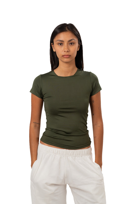 SHORT SLEEVE CONTOURING TOP